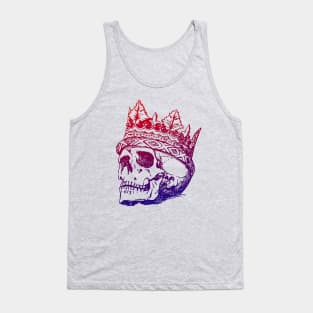 Gradient King skull Tank Top